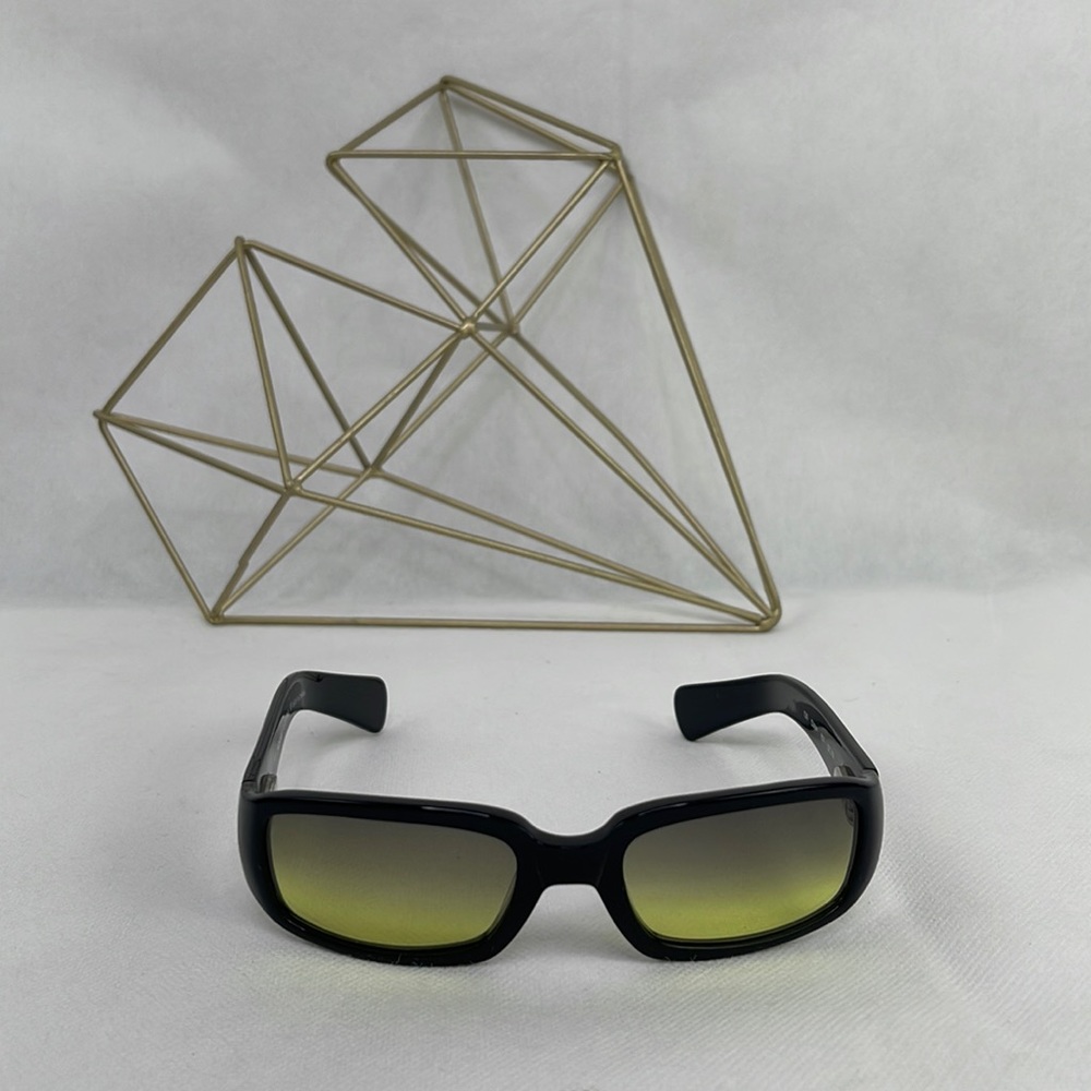 Fossil by Safilo Diana Gradient Green Lense with Black Frame Sunglasses
